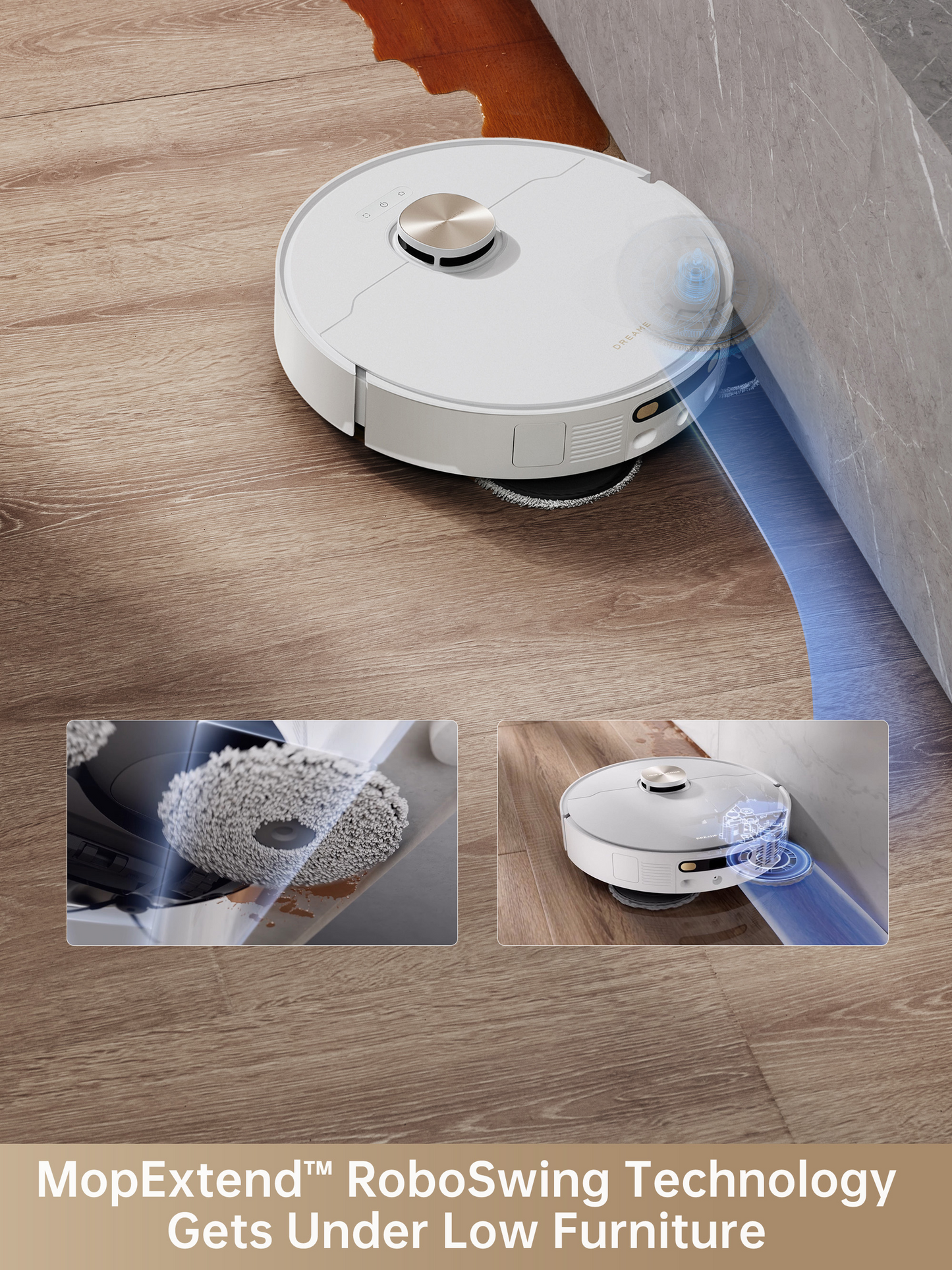 DREAME X40 Ultra Robotic Vacuum with Removable & Liftable Mop