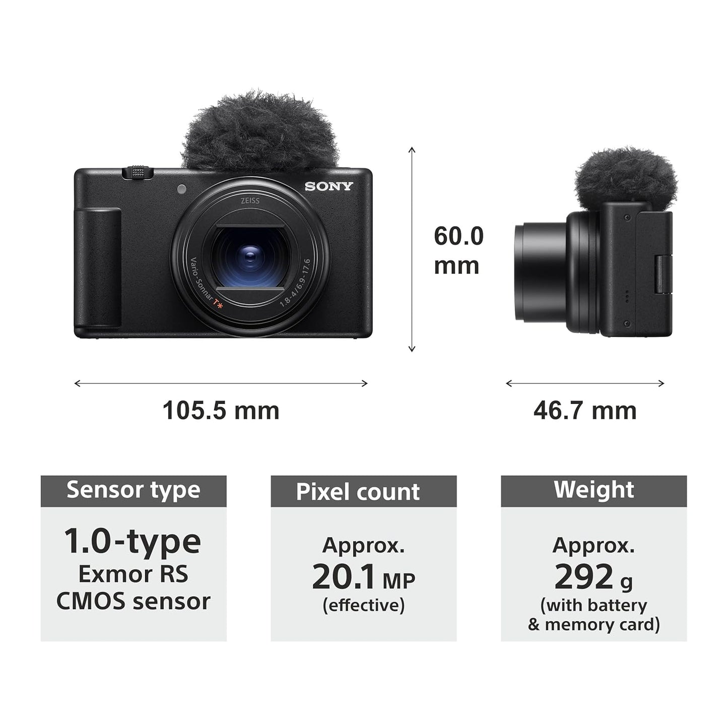 Sony ZV-1 Mark II (ZV-1M2) Vlog Camera for Content Creators