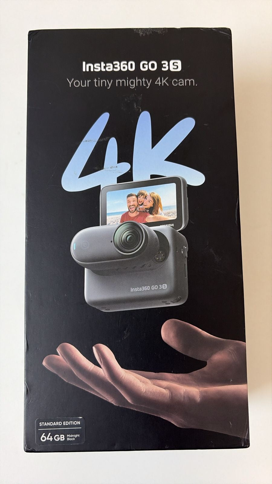 Insta360 GO 3S - 64 GB Black 4K Tiny Portable Vlogging Camera