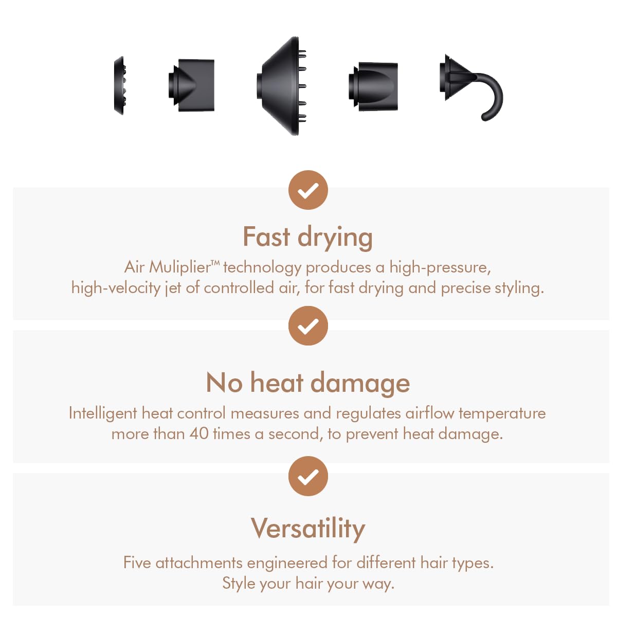 Dyson Supersonic™ Hair Dryer | Fast Drying | No Heat Damage | 5 attachments | Unisex Usage | Intelligent Heat Control (BRAND NEW/SEALED)