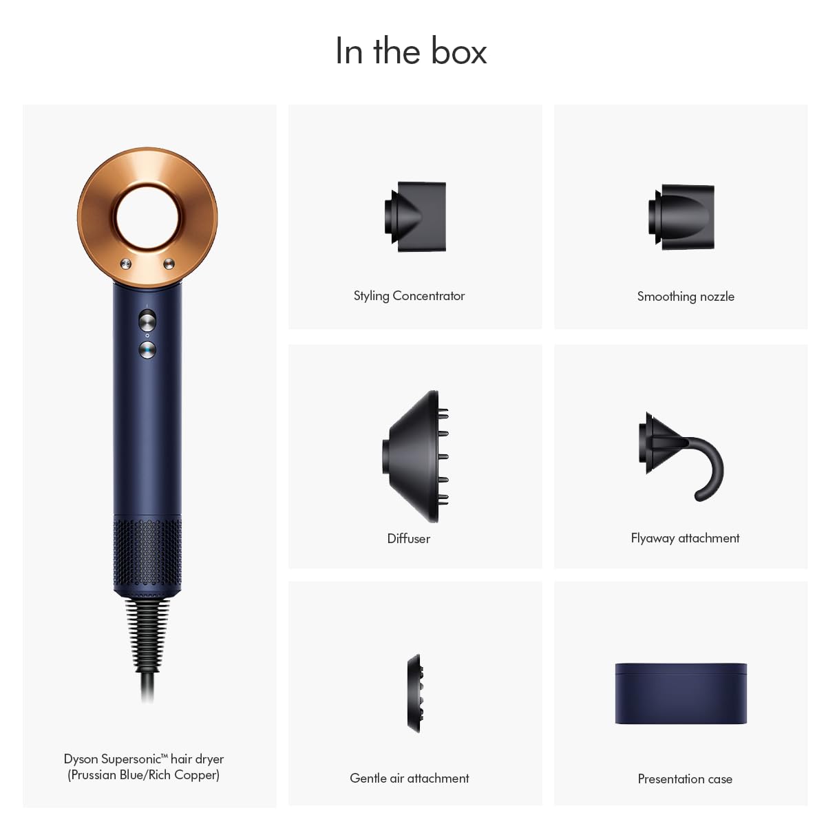 Dyson Supersonic™ Hair Dryer | Fast Drying | No Heat Damage | 5 attachments | Unisex Usage | Intelligent Heat Control (BRAND NEW/SEALED)