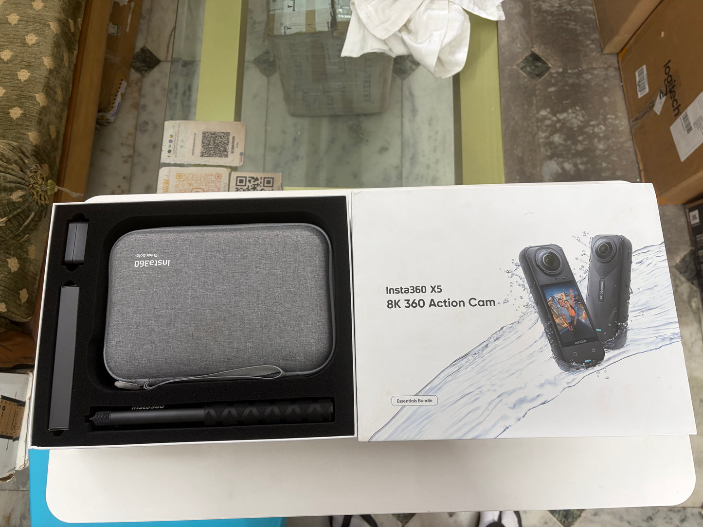 insta360 X5 Essentials Bundle - Waterproof 8K 360° Action Camera