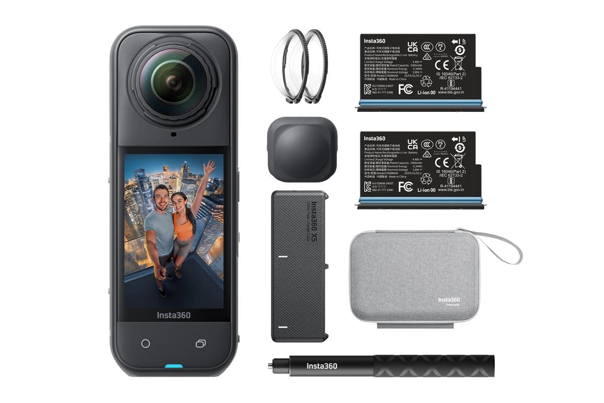 Insta360 X5 Essentials Bundle - Waterproof 8K 360° Action Camera | Open Box Excellent