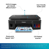 Canon PIXMA G3000 All in One WiFi Inktank Colour Printer with 2 Additional Black Ink Bottles.