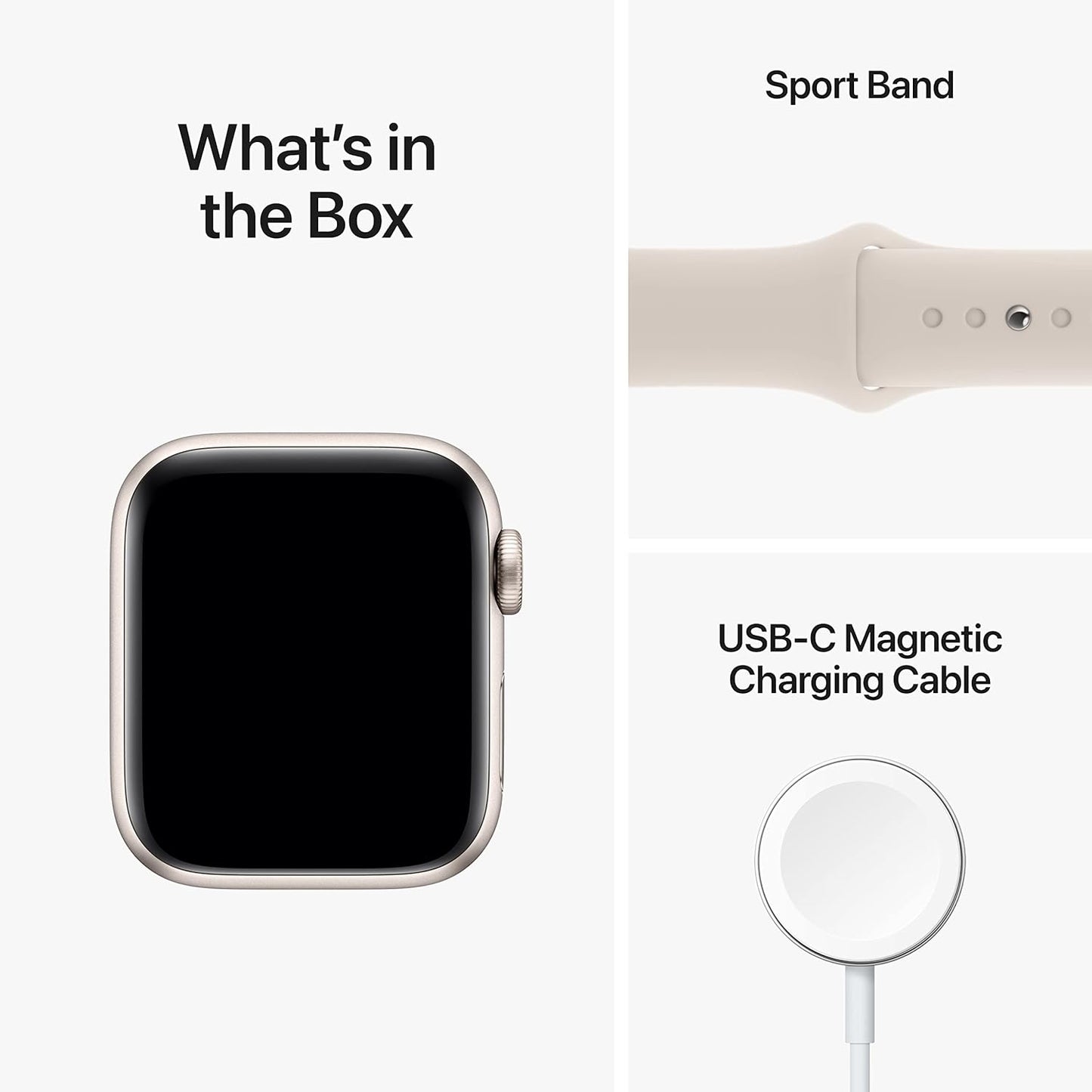 Apple Watch SE 2nd Gen GPS 40mm Starlight Aluminium