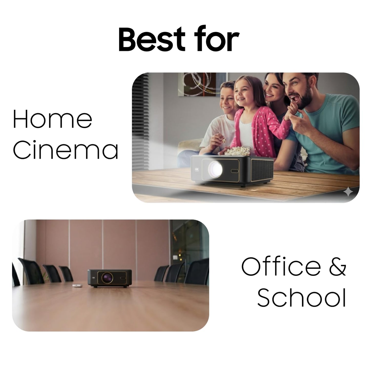 PIXPAQ RAY (JAPAN) 1950 ANSI & 20000 Lumen Full HD 1080p, 4K upscaling Home-Office Projector