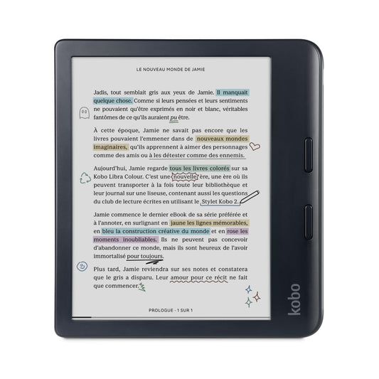 Kobo Libra Colour | eReader | 7” Glare-Free Colour E Ink | Waterproof | 32GB of Storage |