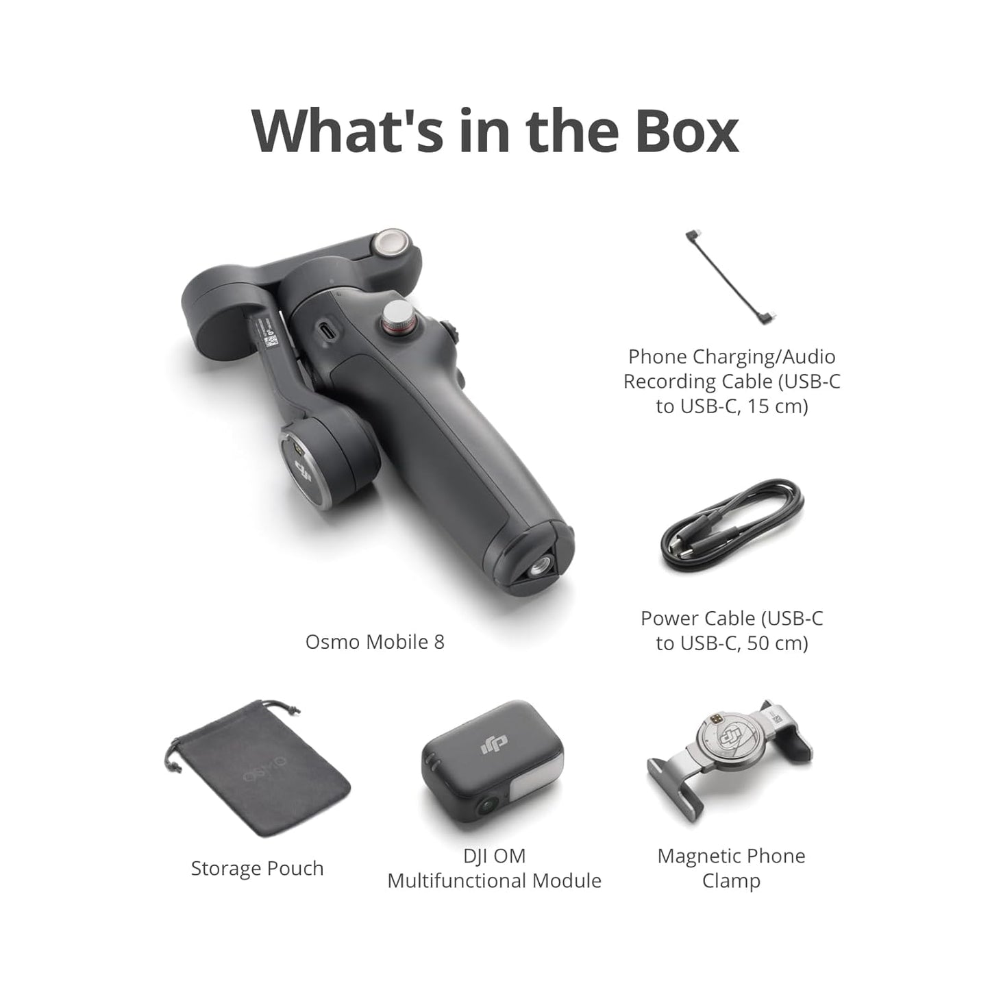 DJI Osmo Mobile 8 Phone Gimbal Stabilizer – Black, Seal Pack