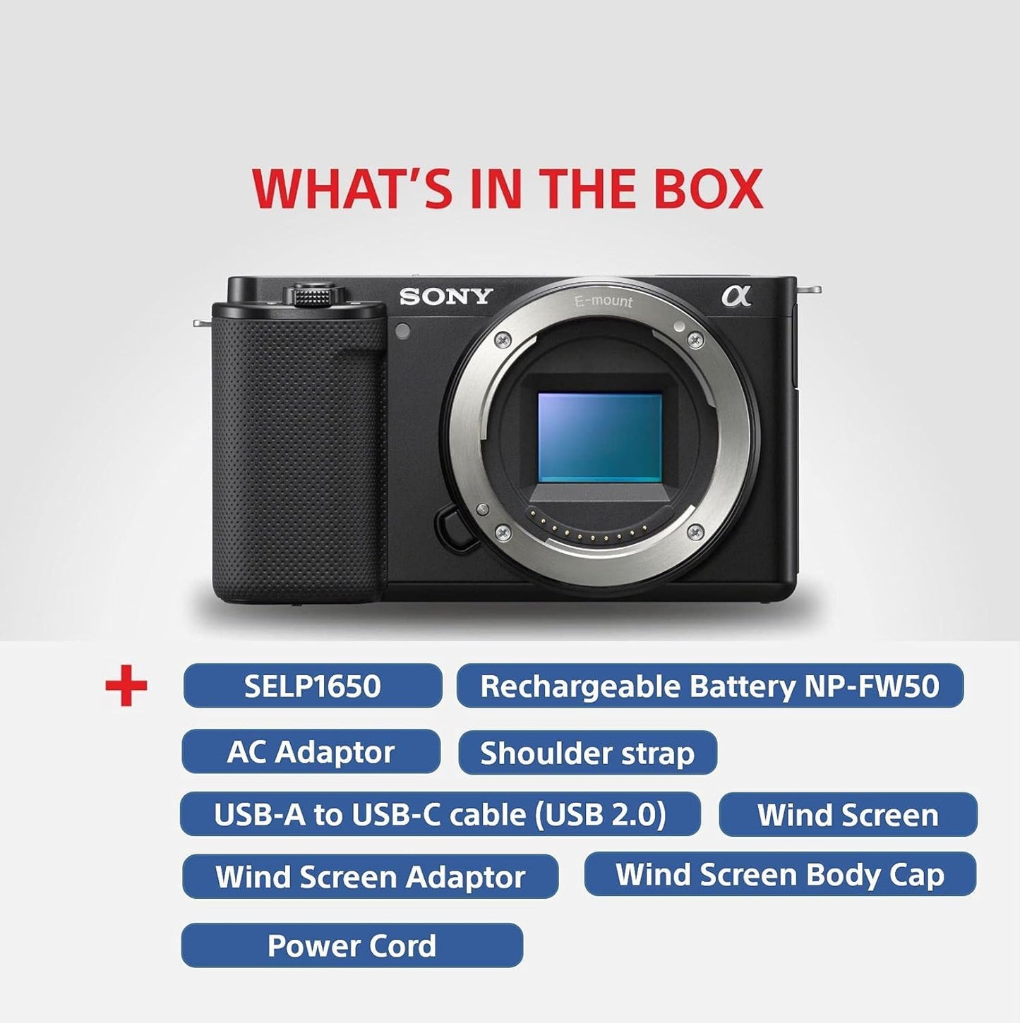Sony Alpha ZV-E10K Mirrorless Vlog Camera with 16-50mm Power Zoom Lens (Previously ZV-E10L)