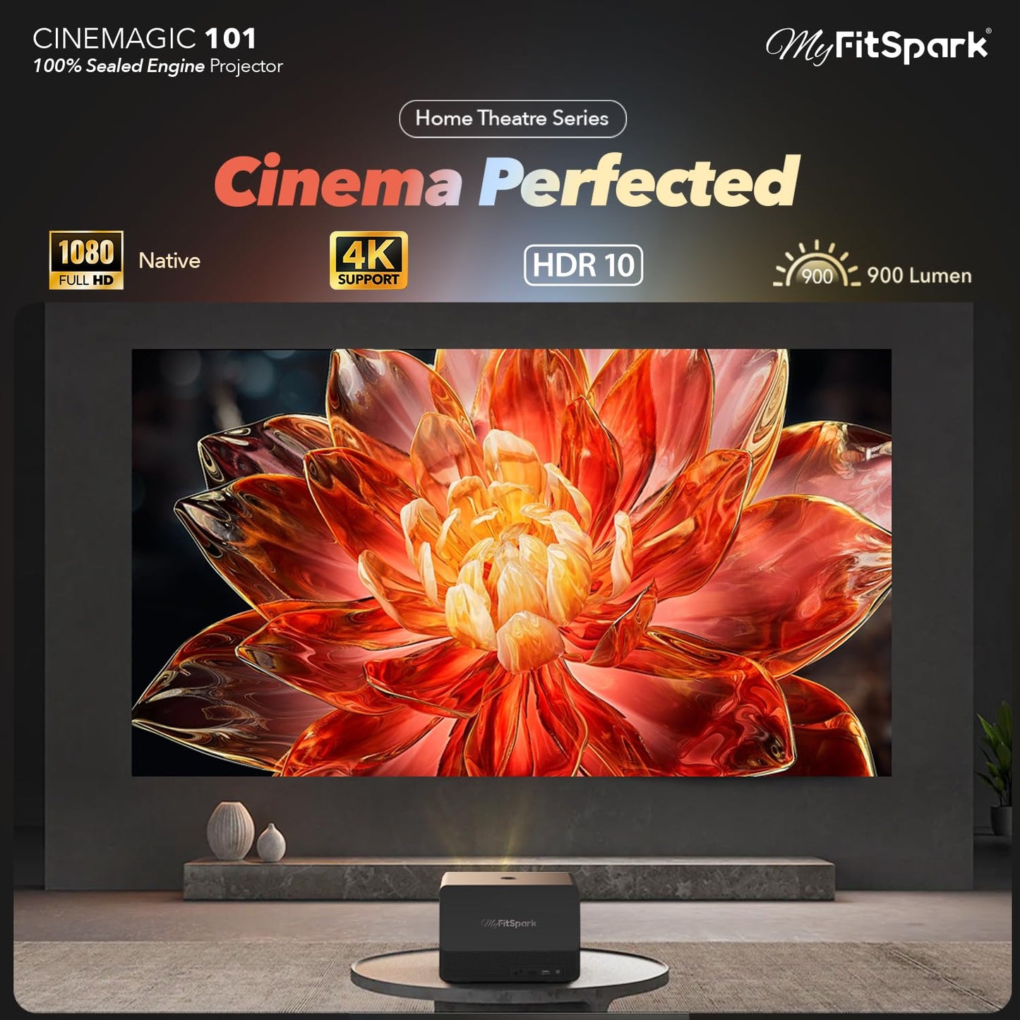 MyFitSpark Cinemagic 101 TrueColors Projector – New, Just Unboxed