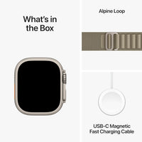 Apple Watch Ultra 2 49mm Titanium with Olive Green Alpine Loop