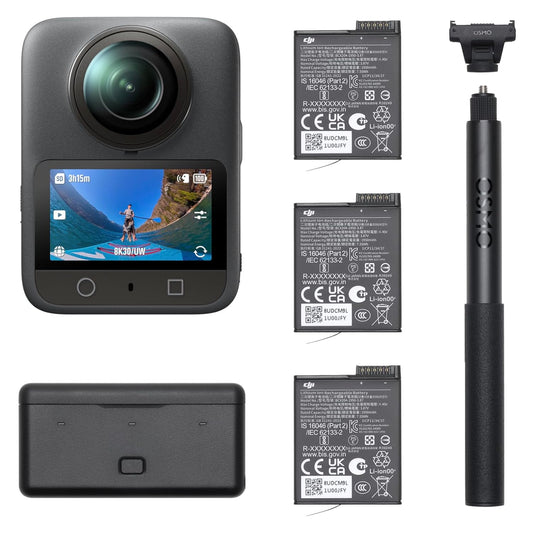 DJI Osmo 360 Adventure Combo,360 Camera, Native 8K 360° Video, 4K/120fps Waterproof, Action Camera