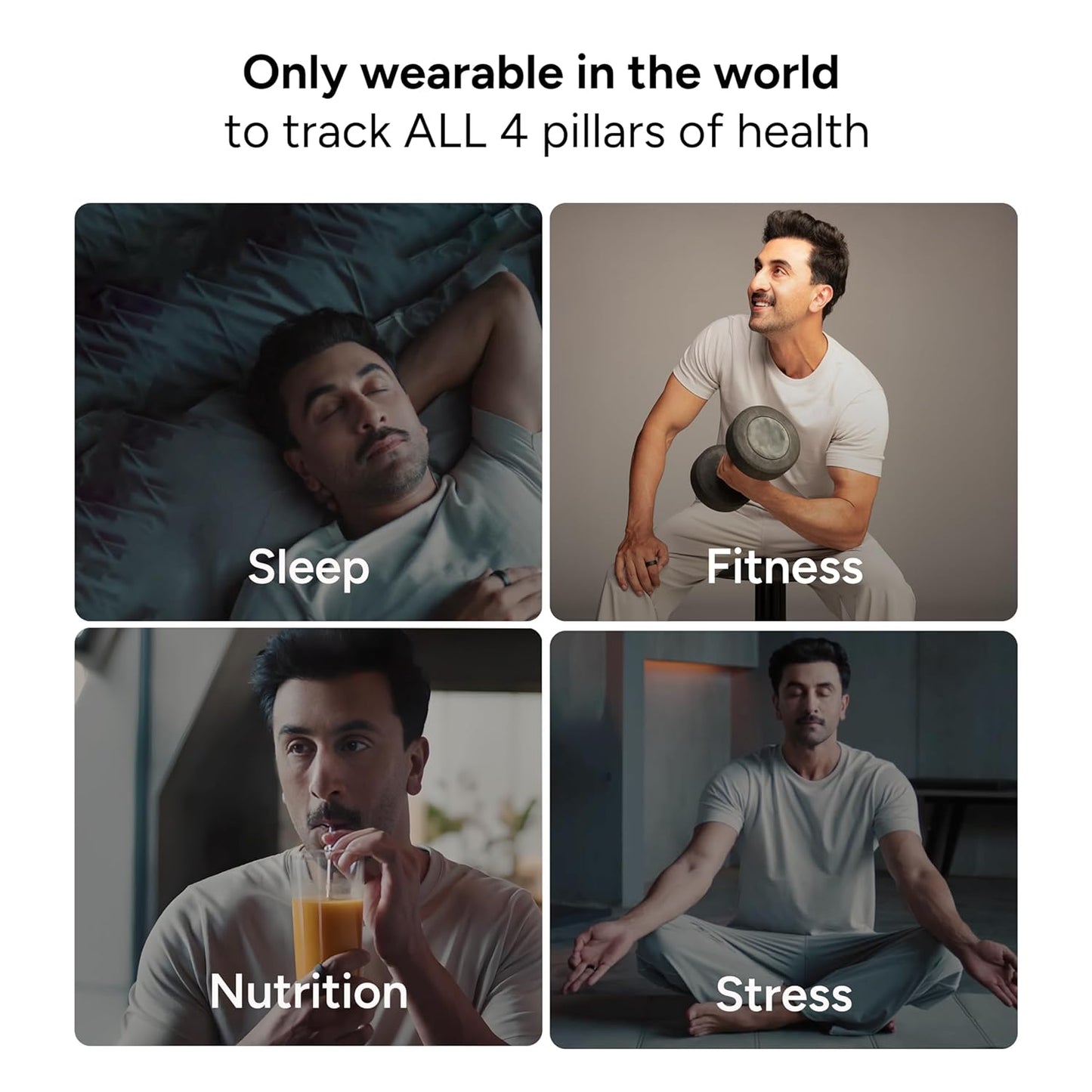 Gabit Smart Ring | Sleep, Fitness, Nutrition, Stress |