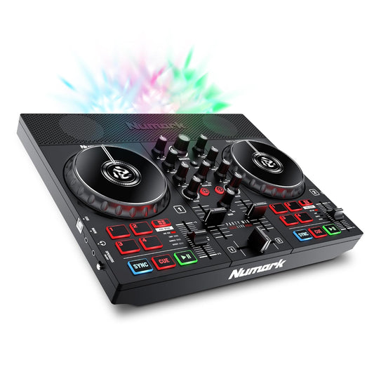 Numark Party Mix Live DJ Controller with Speakers – Black, Unboxed