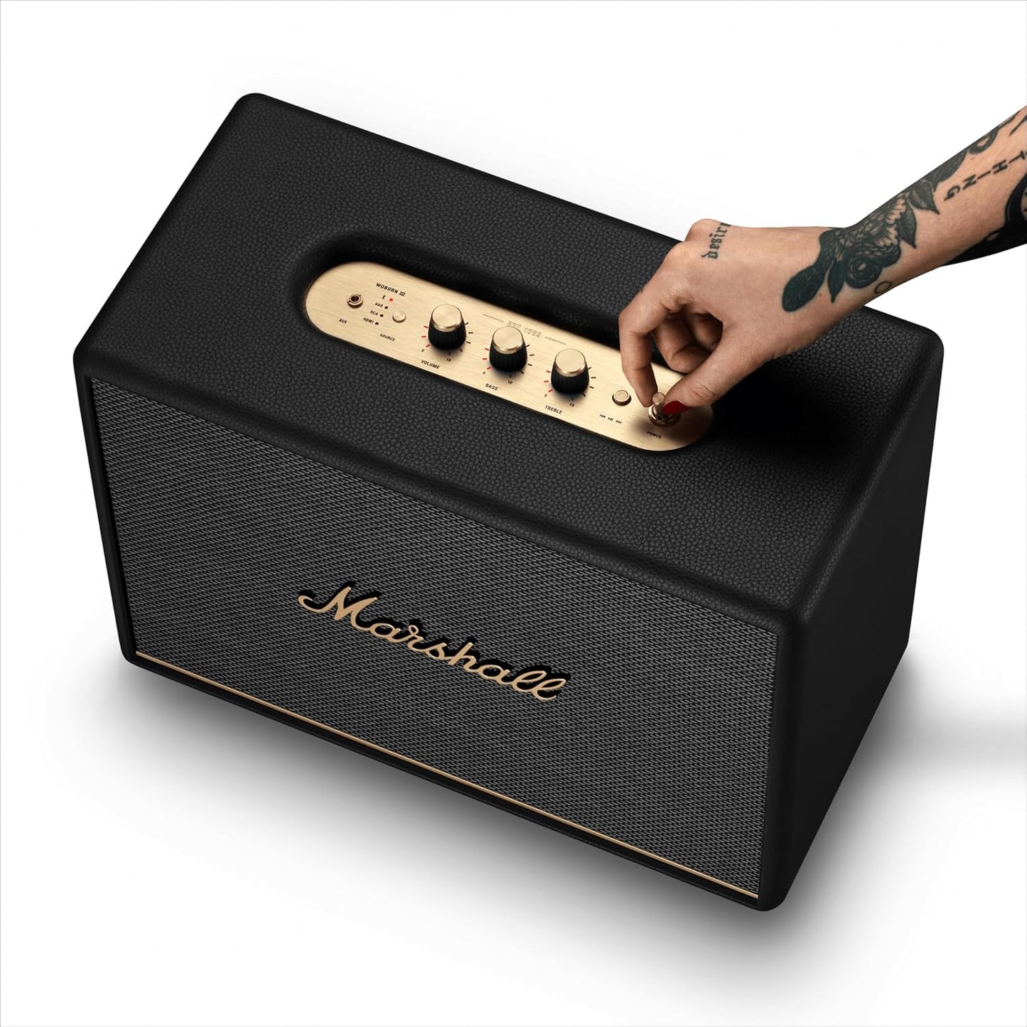 Marshall Woburn III Wired Connectivity Home Speaker - Black