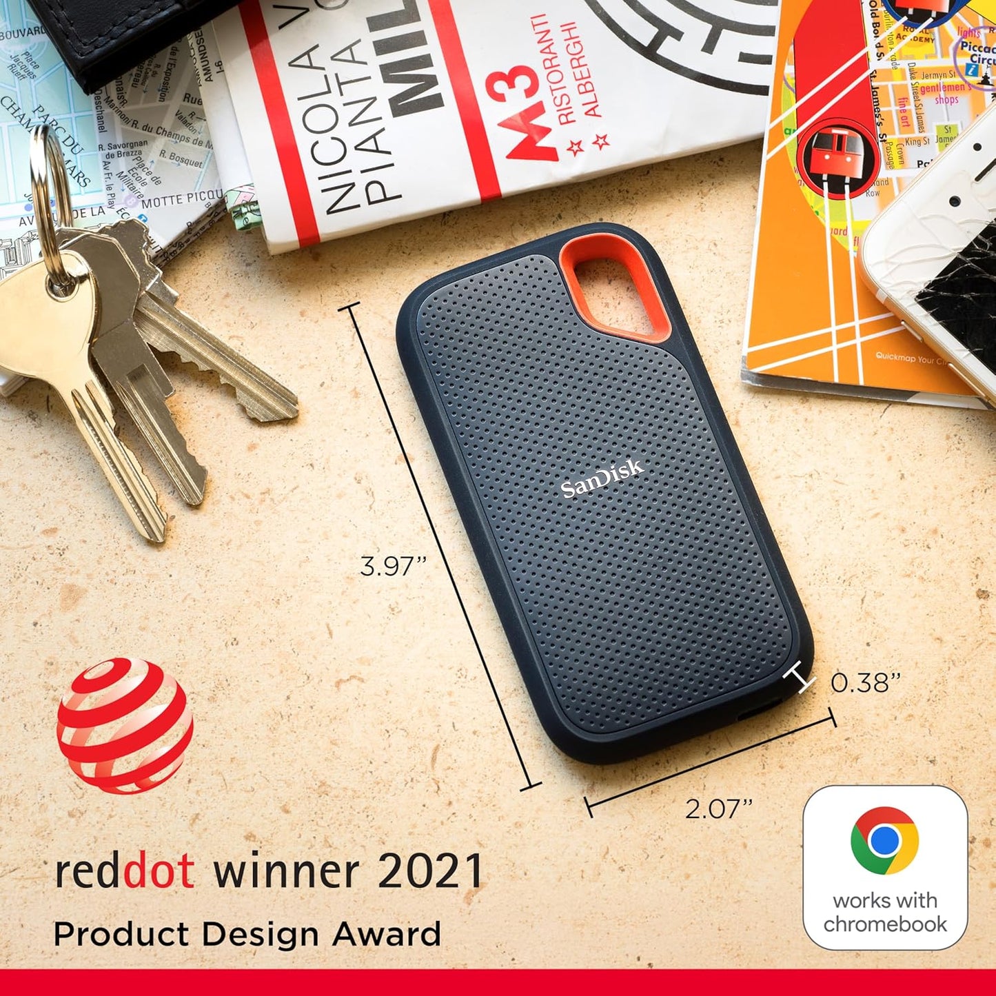 Sandisk Extreme Portable 2TB External SSD