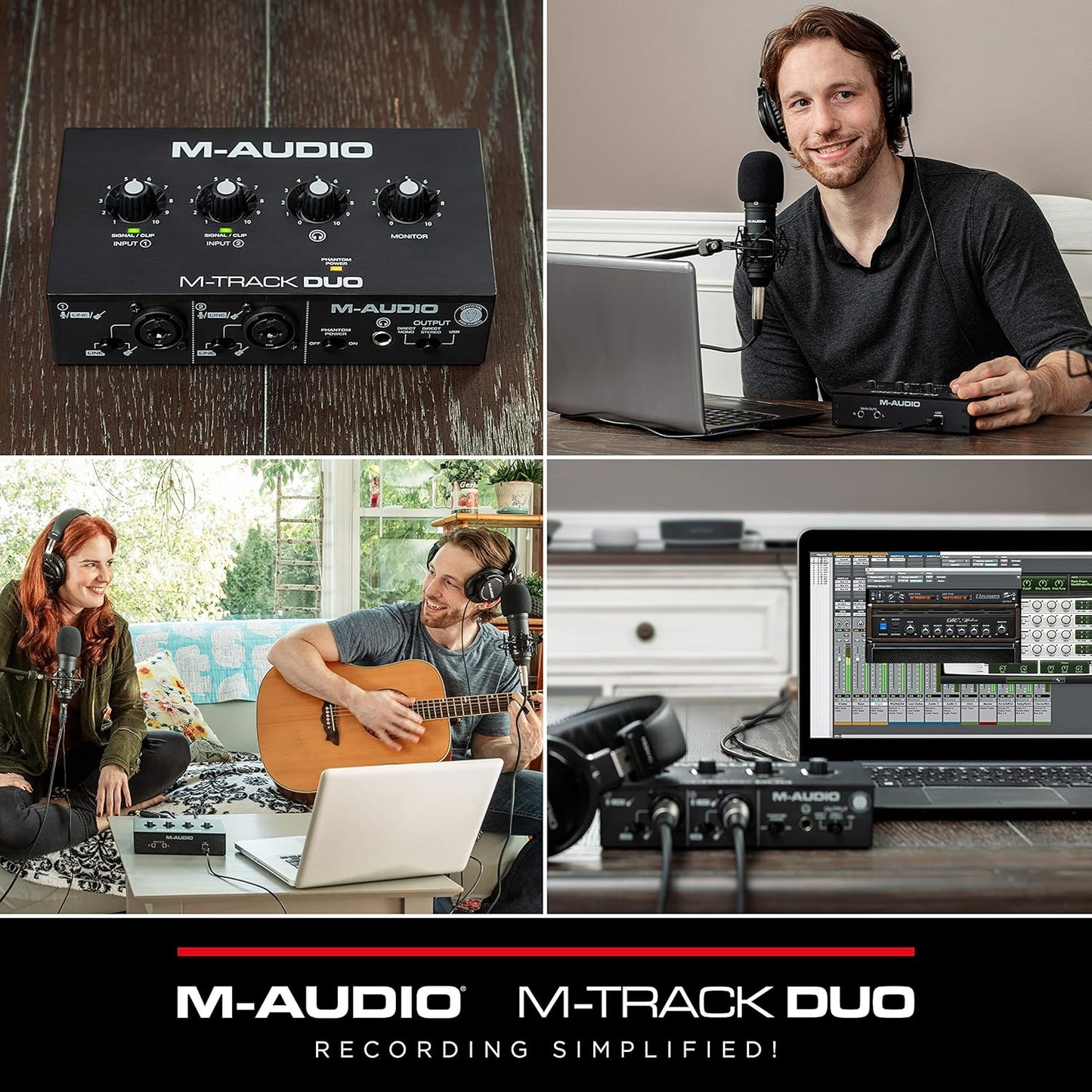 M-Audio M-Track Duo USB Audio Interface – New
