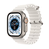 Apple Watch Ultra 49mm Titanium with White Ocean Band
