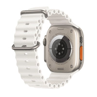 Apple Watch Ultra 49mm Titanium with White Ocean Band