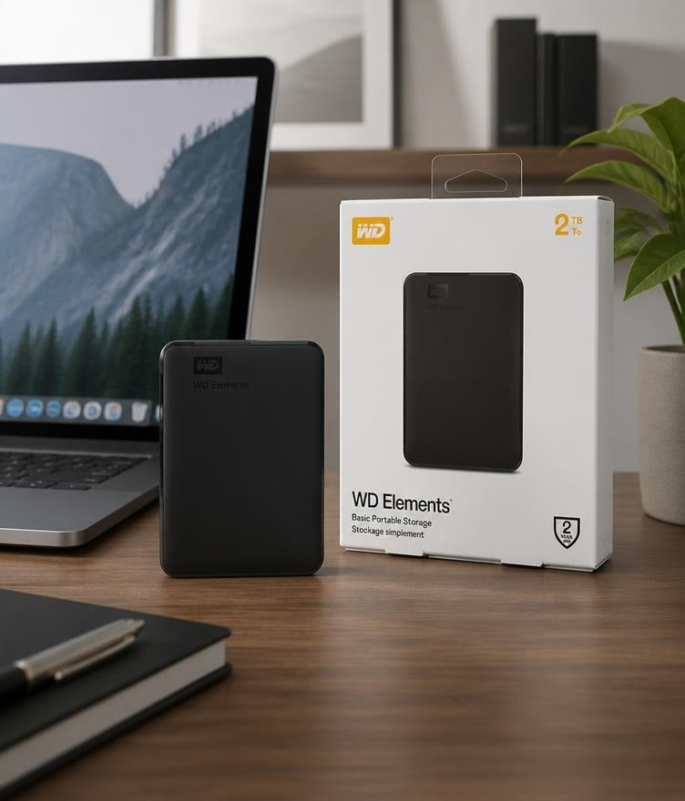 Western Digital WD 2TB Elements Portable External Hard Disk Drive