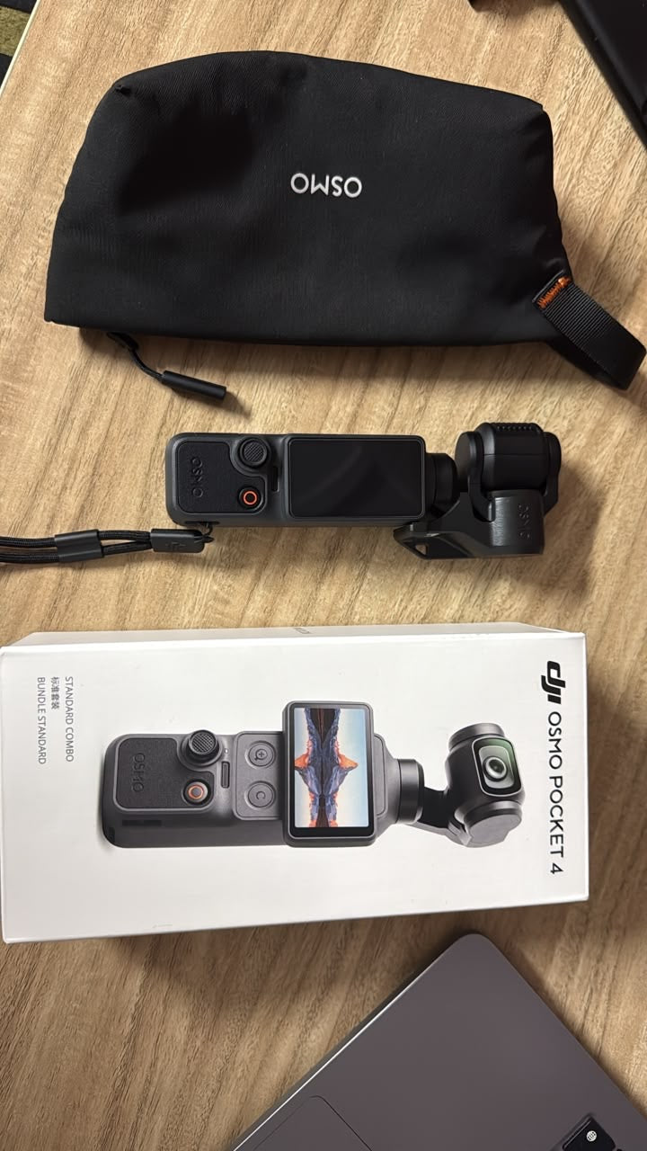 DJI Osmo Pocket 4 Standard Combo - Open Box Excellent | 3-Axis Gimbal Camera
