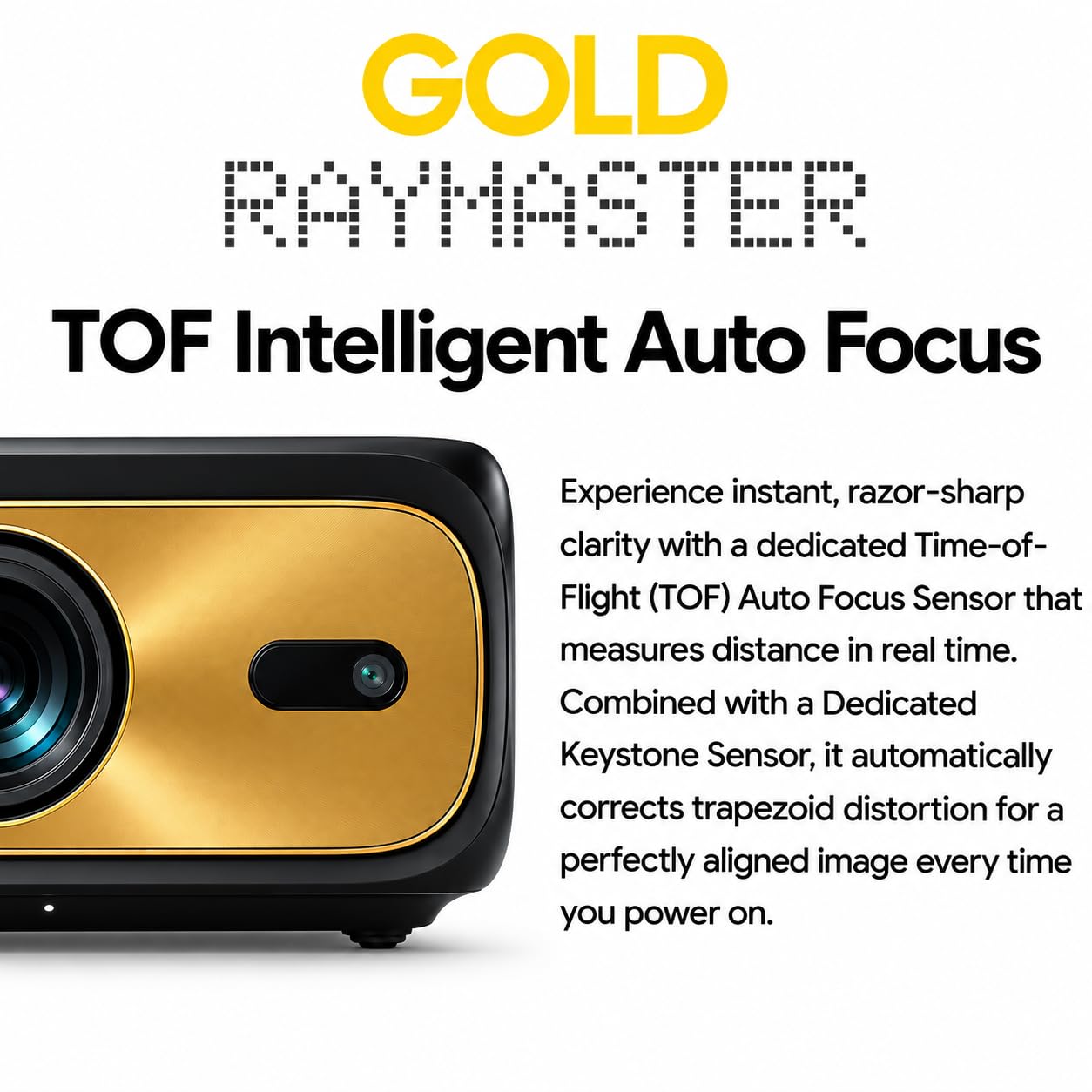 Pixpaq Gold RAY Mastered 2026 Android 13 Smart Home Theater Projector (New, Just Unboxed)