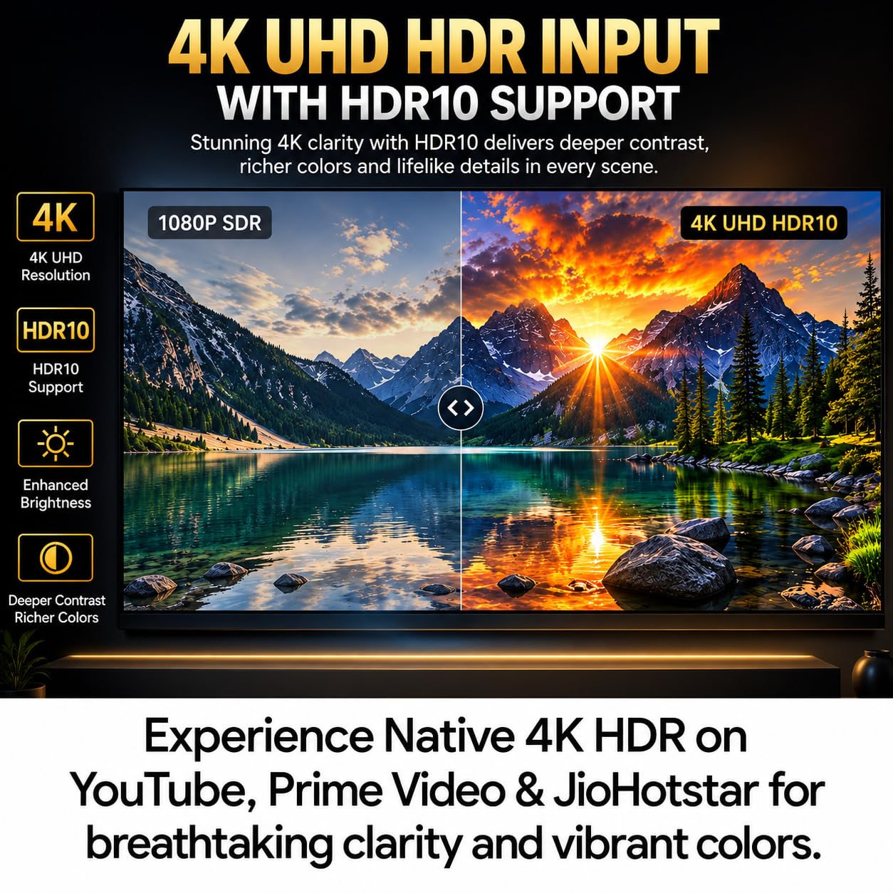 Pixpaq Gold RAY Mastered 2026 Android 13 Smart Home Theater Projector (New, Just Unboxed)