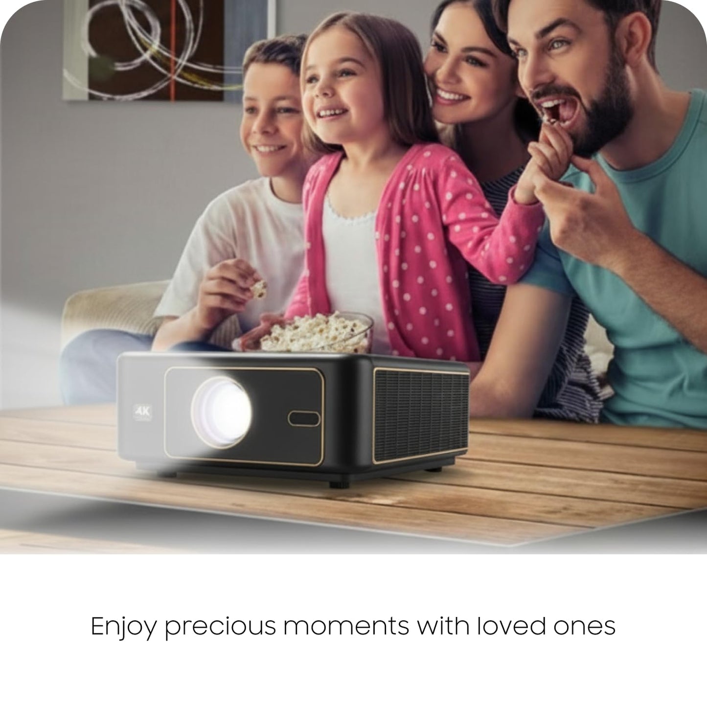 Pixpaq Gold RAY Mastered 2026 Android 13 Smart Home Theater Projector (New, Just Unboxed)