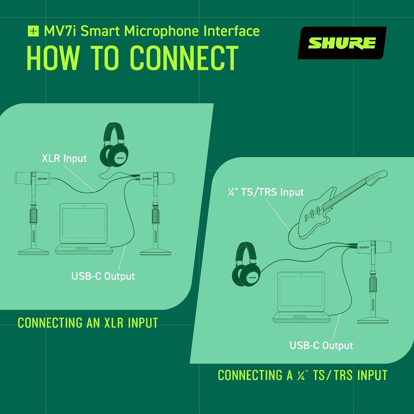 Shure MV7i Smart Microphone with Built-in Audio Interface (New, Just Unboxed)